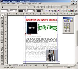 HomePrint Publisher ,design templates,spell checker,thesaurus