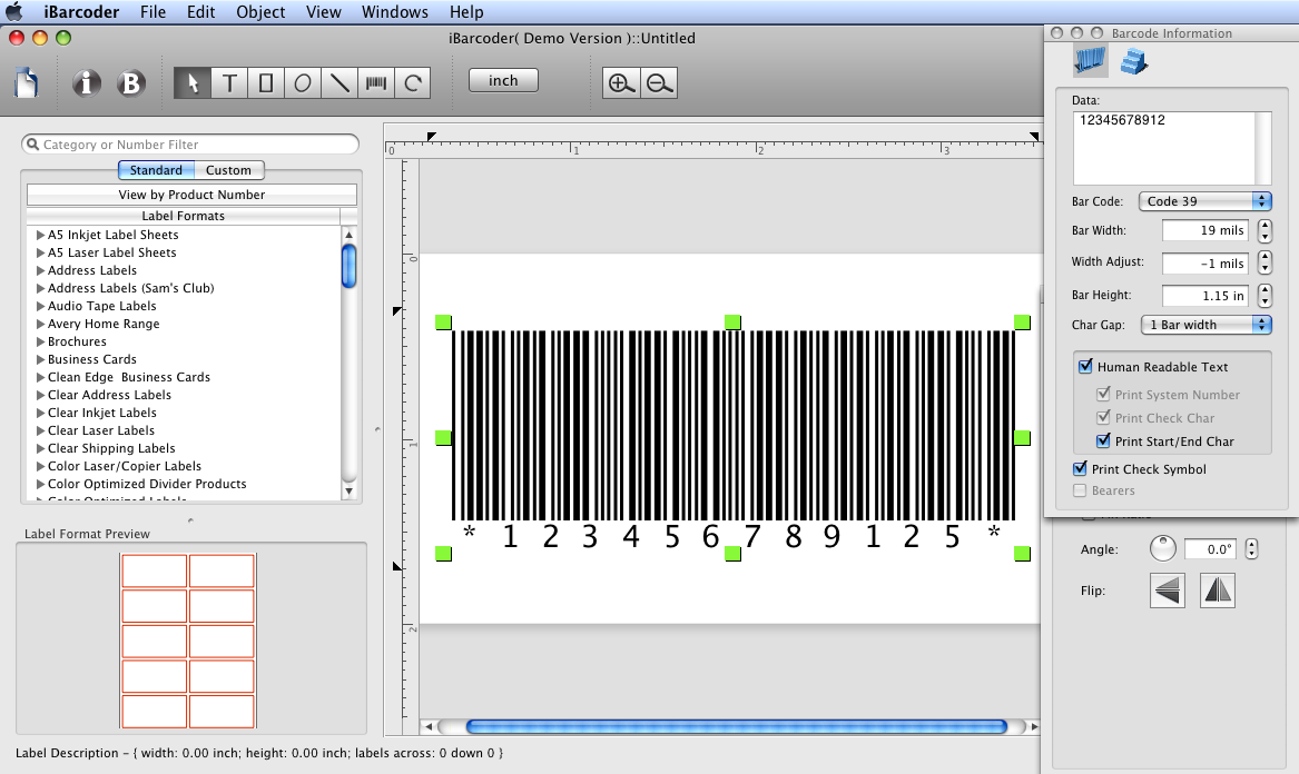 Cristallight Software How To Make Barcode Code 39 On Mac