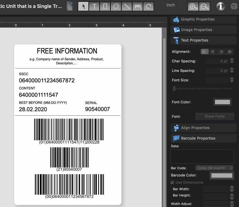 barcode generator for creating any number of individual, or sequential barcodes,